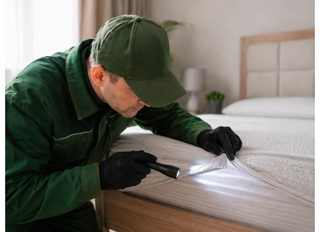 Ispezione professionale per individuare le cimici dei letti
